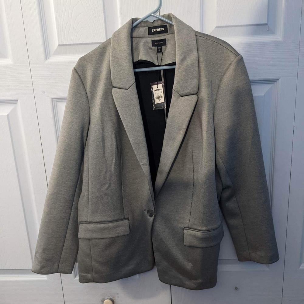 NWT Express Super soft double knit blazer size XL